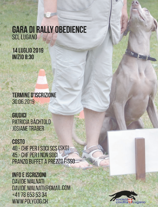 Gara di rally obedience (SCL Lugano)