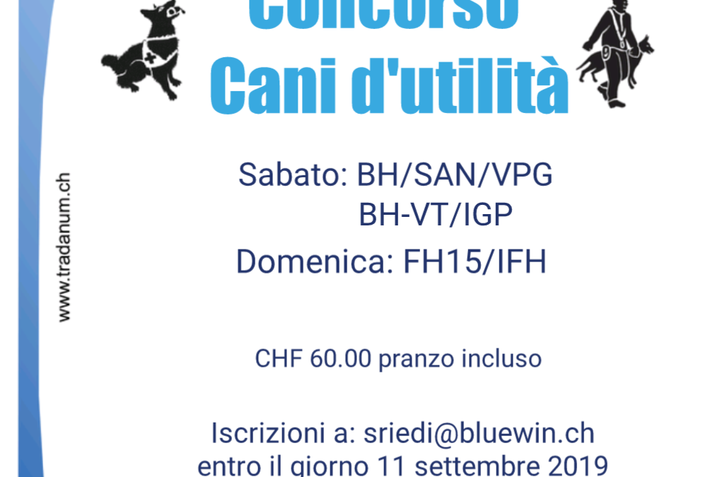 Concorso cani d’utilità