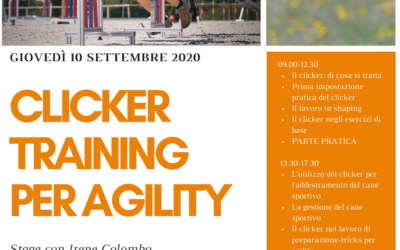 Clicker Training per Agility – 10 Settembre