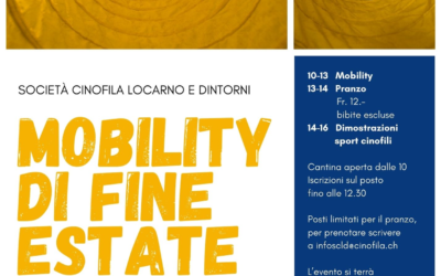 Mobility di fine estate – Società cinofila Locarno e dintorni