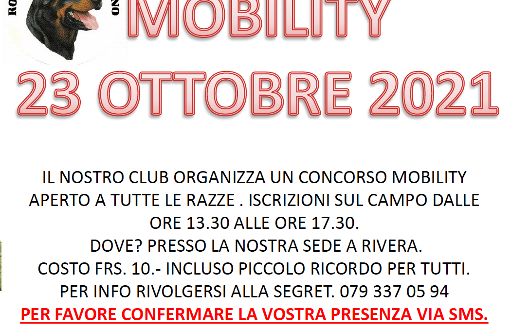 Mobility – 23 ottobre 2021